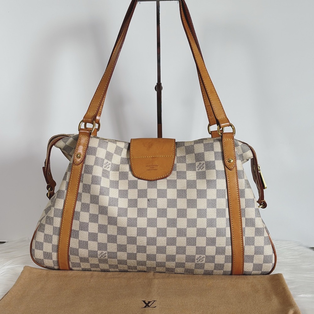 💃AUTHENTIC LOUIS VUITTON DAMIER AZUR STRESA GM BAG VI0160 - Picture 5 of 12